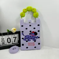New Ins New Mobile Phone Bag Original Design Knitted Convenient Storage Cute Cartoon Fashion Shoulder Small Square Bag sku image 30
