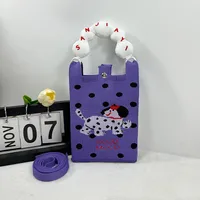 New Ins New Mobile Phone Bag Original Design Knitted Convenient Storage Cute Cartoon Fashion Shoulder Small Square Bag sku image 31