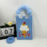 New Ins New Mobile Phone Bag Original Design Knitted Convenient Storage Cute Cartoon Fashion Shoulder Small Square Bag sku image 32