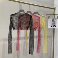 Women's Adults T-shirt Pullovers Long Sleeve T-Shirts Sexy Glittery main image 1