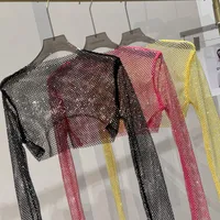 Women's Adults T-shirt Pullovers Long Sleeve T-Shirts Sexy Glittery main image 2