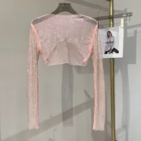 Women's Adults T-shirt Pullovers Long Sleeve T-Shirts Sexy Glittery sku image 6