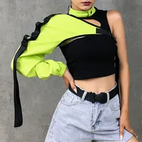 Adults T-shirt Cardigan Long Sleeve T-Shirts Streetwear Solid Color main image 2