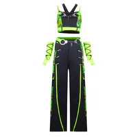 Stage Women's Hip-Hop Streetwear Color Block 50% (inclusive) -70% (exclusive) Polyester Pants Sets main image 4