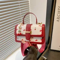 Printed Texture Fashionable Summer Large-Capacity Color Matching New Trendy Style Crossbody Handheld Women's Small Square Bag main image 2