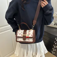 Printed Texture Fashionable Summer Large-Capacity Color Matching New Trendy Style Crossbody Handheld Women's Small Square Bag main image 3