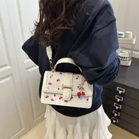Printed Texture Fashionable Summer Large-Capacity Color Matching New Trendy Style Crossbody Handheld Women's Small Square Bag main image 4
