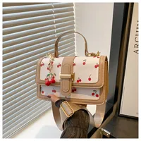 Printed Texture Fashionable Summer Large-Capacity Color Matching New Trendy Style Crossbody Handheld Women's Small Square Bag sku image 5