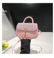 Trendy Personality Fresh Commuter Simple Women's Large-Capacity Single Shoulder Crossbody French Underarm Small Square Bag sku image 4