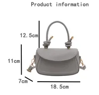 Textured Solid Color New Fashion Stylish Underarm Fashion Summer Aesthetic Single Shoulder Crossbody Small Square Bag For Women main image 5