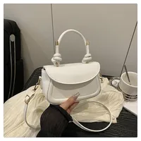 Textured Solid Color New Fashion Stylish Underarm Fashion Summer Aesthetic Single Shoulder Crossbody Small Square Bag For Women sku image 2