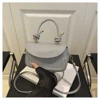 Textured Solid Color New Fashion Stylish Underarm Fashion Summer Aesthetic Single Shoulder Crossbody Small Square Bag For Women sku image 4