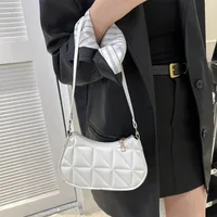 Women's Solid Color Simple Textile Shoulder Bag Women's  Spring And Autumn New All-match Underarm Bag Women's Bag New Women's Bag main image 3