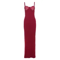 Women's Clothing  Spring And Summer New French Elegant Lace Stitching Strap Dress Sexy Slim Fit Dress Women sku image 6