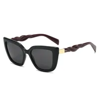 Foreign Trade New Personalized PC Frame Sunglasses Anti-ultraviolet Trend Street Photoshoot Cat's Eye Big Frame Hip Hop Sunglasses Men's 8912 main image 2