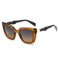 Foreign Trade New Personalized PC Frame Sunglasses Anti-ultraviolet Trend Street Photoshoot Cat's Eye Big Frame Hip Hop Sunglasses Men's 8912 main image 4