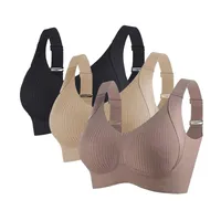 Foreign Trade Combination  4PC Hitch  Plus Size Seamless Underwear Women's Big Chest Small Gather Bra Women main image 3