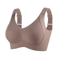 Foreign Trade Combination  4PC Hitch  Plus Size Seamless Underwear Women's Big Chest Small Gather Bra Women main image 4