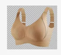 Foreign Trade Combination  4PC Hitch  Plus Size Seamless Underwear Women's Big Chest Small Gather Bra Women sku image 22