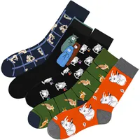 Men's Cotton Woodpecker Four Seasons Popular Rhinoceros Koala Female  Medium Tube Manufacturers Wholesale Tide Socks Men's Socks main image 2