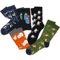 Men's Cotton Woodpecker Four Seasons Popular Rhinoceros Koala Female  Medium Tube Manufacturers Wholesale Tide Socks Men's Socks main image 3