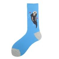 All Polyester Socks   Fashion Brand Animal Music Pepper Pattern Fashionable Polyester Socks Men's Medium Polyester Socks sku image 28