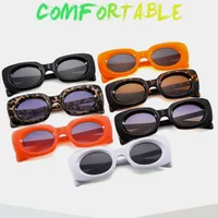 New Retro Small Box Sunglasses Men And Women's Trendy Simple Internet Celebrant Fashion Sunglasses Personalized Color Glasses main image 1