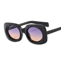 New Retro Small Box Sunglasses Men And Women's Trendy Simple Internet Celebrant Fashion Sunglasses Personalized Color Glasses sku image 6