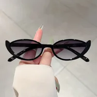 Fashion  New Cat's Eye Small Frame Internet Popular Same Style Sunglasses Street Shot Slimming Personalized Trendy  Style Sunglasses sku image 1