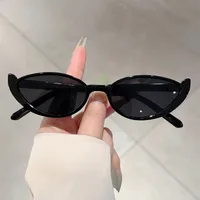 Fashion  New Cat's Eye Small Frame Internet Popular Same Style Sunglasses Street Shot Slimming Personalized Trendy  Style Sunglasses sku image 3