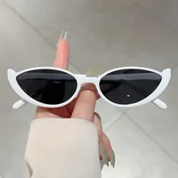 Fashion  New Cat's Eye Small Frame Internet Popular Same Style Sunglasses Street Shot Slimming Personalized Trendy  Style Sunglasses sku image 5