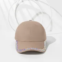 Unisex Casual Elegant Lady Solid Color Curved Eaves Baseball Cap main image 4