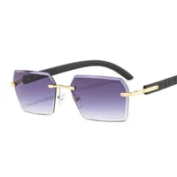 New Small Frame Men's And Women's Frameless Trim Color Sunglasses  Ins Big Star Sunglasses CT311 main image 4