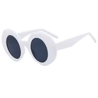 Large Frame Round Women's Sunglasses  All-match Temperament Modern Fashion Sunglasses Casual Glasses 22091 main image 4