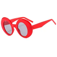 Large Frame Round Women's Sunglasses  All-match Temperament Modern Fashion Sunglasses Casual Glasses 22091 main image 5