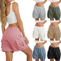 Independent Station Leisure Summer Drawstring Elastic Tooling Sports Running Exercise Loose Shorts main image 1