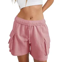 Independent Station Leisure Summer Drawstring Elastic Tooling Sports Running Exercise Loose Shorts main image 3