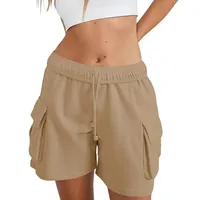 Independent Station Leisure Summer Drawstring Elastic Tooling Sports Running Exercise Loose Shorts main image 5