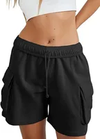 Independent Station Leisure Summer Drawstring Elastic Tooling Sports Running Exercise Loose Shorts sku image 3