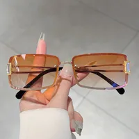 New Box High-grade Gem Sunglasses Millennium Spice Girls Sweet Cool Fashionable Street Photoshoot Concave Sunglasses main image 4