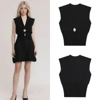 Women's Vest Tank Tops Elegant Solid Color main image 1