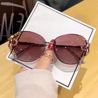 New Polarized Sunglasses, Sun Protection, Uv Protection, High-End Metal Sunglasses, Fashionable Diamond-Studded Light Luxury, Slimming And Trendy Style main image 1