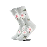 Foreign Trade Exclusive For  Dongdaemun Internet Celebrity Retro Color Four Seasons Small Flower Pattern Mid-calf Comfortable All-match Women's Socks sku image 5