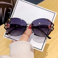 New Polarized Sunglasses, Sun Protection, Uv Protection, High-End Metal Sunglasses, Fashionable Diamond-Studded Light Luxury, Slimming And Trendy Style main image 3