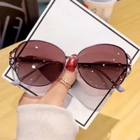 New Polarized Sunglasses, Sun Protection, Uv Protection, High-End Metal Sunglasses, Fashionable Diamond-Studded Light Luxury, Slimming And Trendy Style main image 4