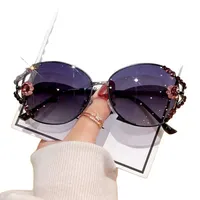 New Polarized Sunglasses, Sun Protection, Uv Protection, High-End Metal Sunglasses, Fashionable Diamond-Studded Light Luxury, Slimming And Trendy Style main image 5