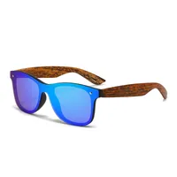 Colorful Lenses Imitation Wood Grain Legs Sunscreen Sunglasses  Ins Internet Trendy High-end Frameless Sunglasses For Women sku image 3