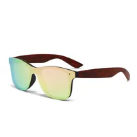 Colorful Lenses Imitation Wood Grain Legs Sunscreen Sunglasses  Ins Internet Trendy High-end Frameless Sunglasses For Women sku image 6