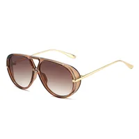 Foreign Trade New  Goggles Net Red Same Sunglasses Street Concave Shape Slim High Sense Sunscreen Sunglasses main image 3