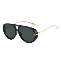 Foreign Trade New  Goggles Net Red Same Sunglasses Street Concave Shape Slim High Sense Sunscreen Sunglasses sku image 1